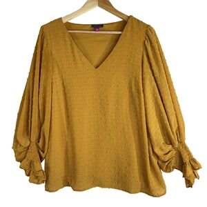 Vince Camuto Mustard Yellow Blouse